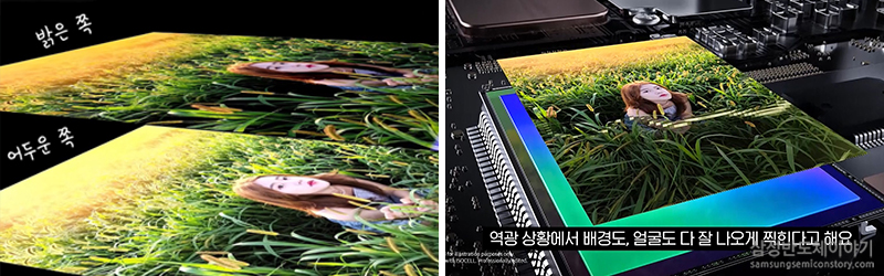 아이소셀 HM3의 3가지 기술 - ISO감도 차이에 따른 사진
