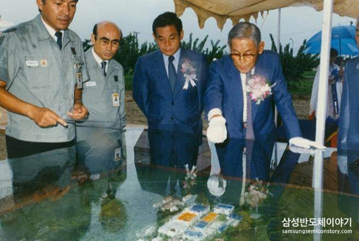 ▲ 1987년 8월, 3라인 착공식