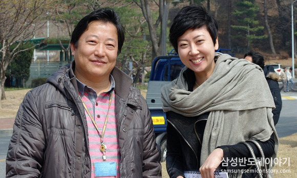 ▲ 작곡가 우효원씨와 함께