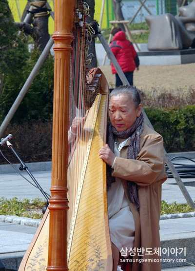 ▲ 단아한 모습의 하피스트 배용자씨